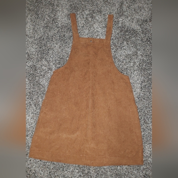 Corduroy| Pinafore Button-Down Dress - Picture 5 of 5